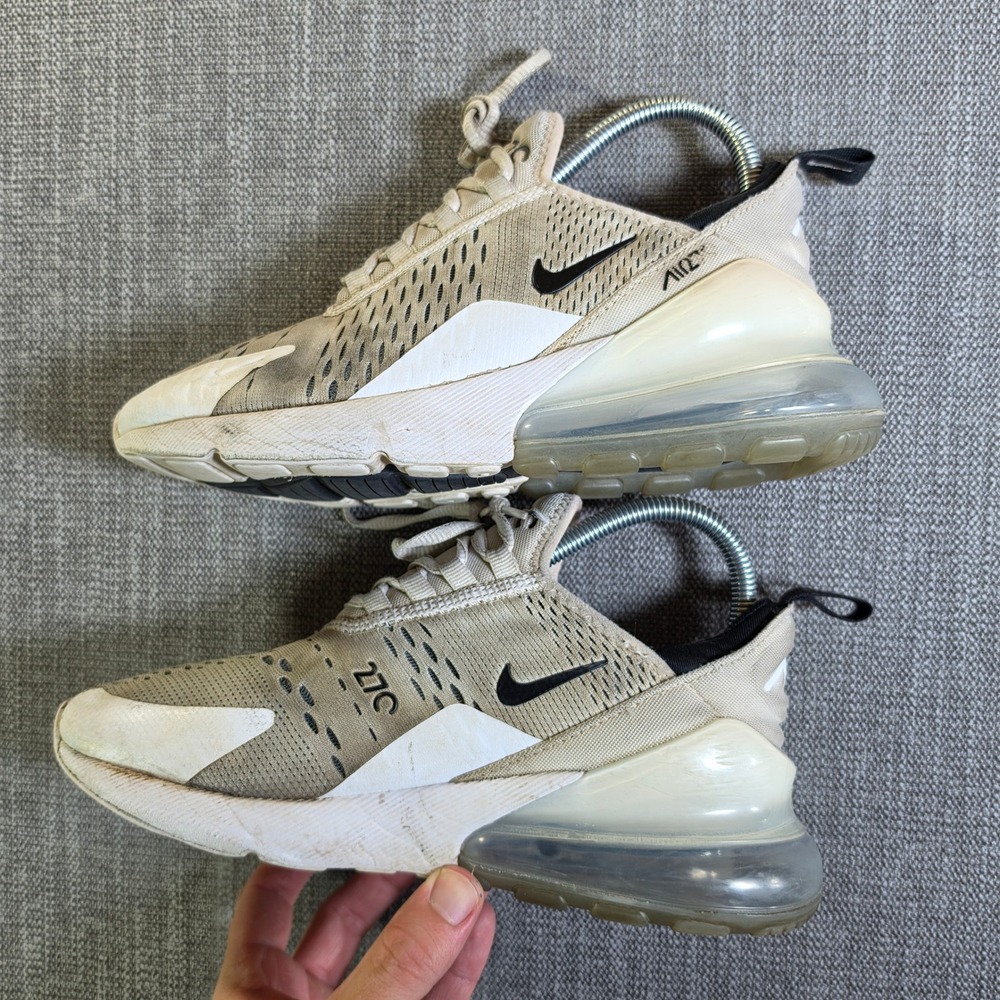 Nike Air Max 270 Sneakers Womens 7 Tan White AH6789-100 Running Shoes - Picture 5 of 7
